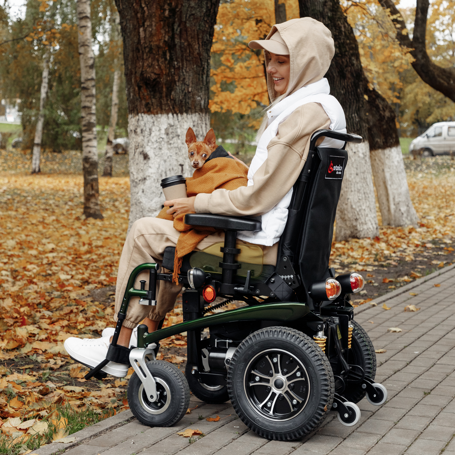Кресло-коляска инвалидная для детей ORTONICA  Pulse 450 с электроприводом до 100кг (ширина сиденья 30см) - 9